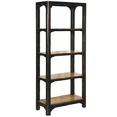 Shelving Unit with 4 Shelves and Two Tone Finish